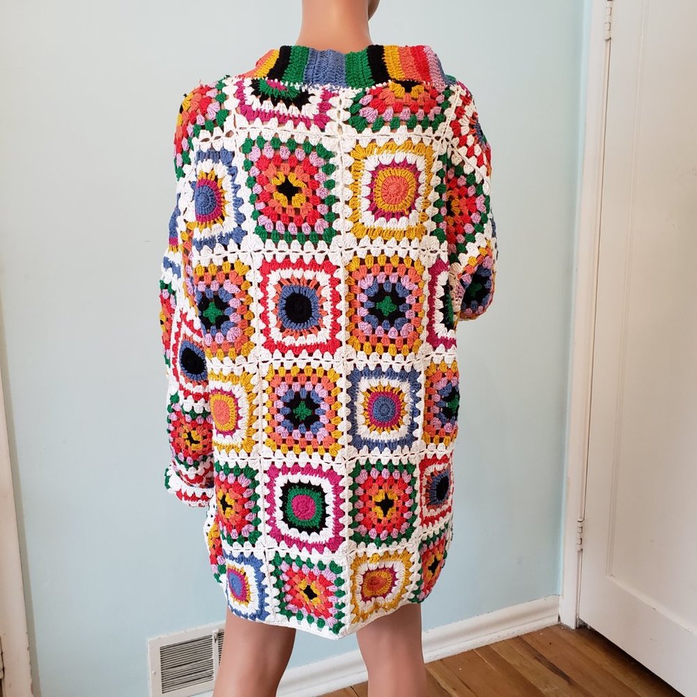 NWOT Farm Rio Handmade cotton Rainbow Kimono. - Picture 4 of 13